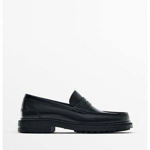 Massimo Dutti Nappa Leather Loafers
